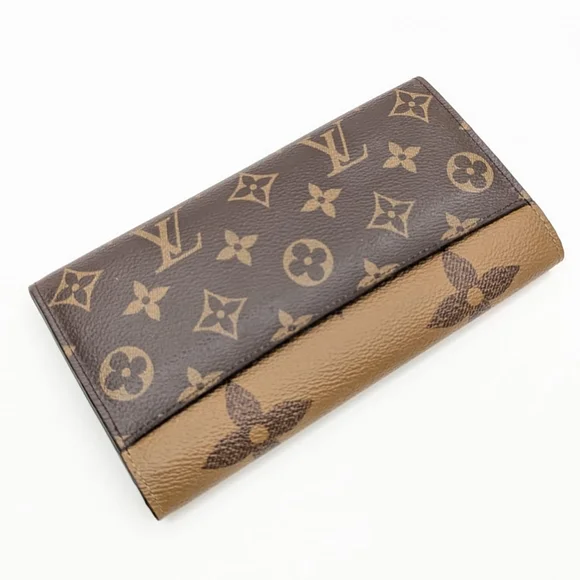 ✨️💎Authentic Louis Vuitton Sarah long wallet Reverse Monogram - Picture 13 of 13